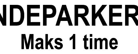 Kundeparkering maks 1 time (skilt)